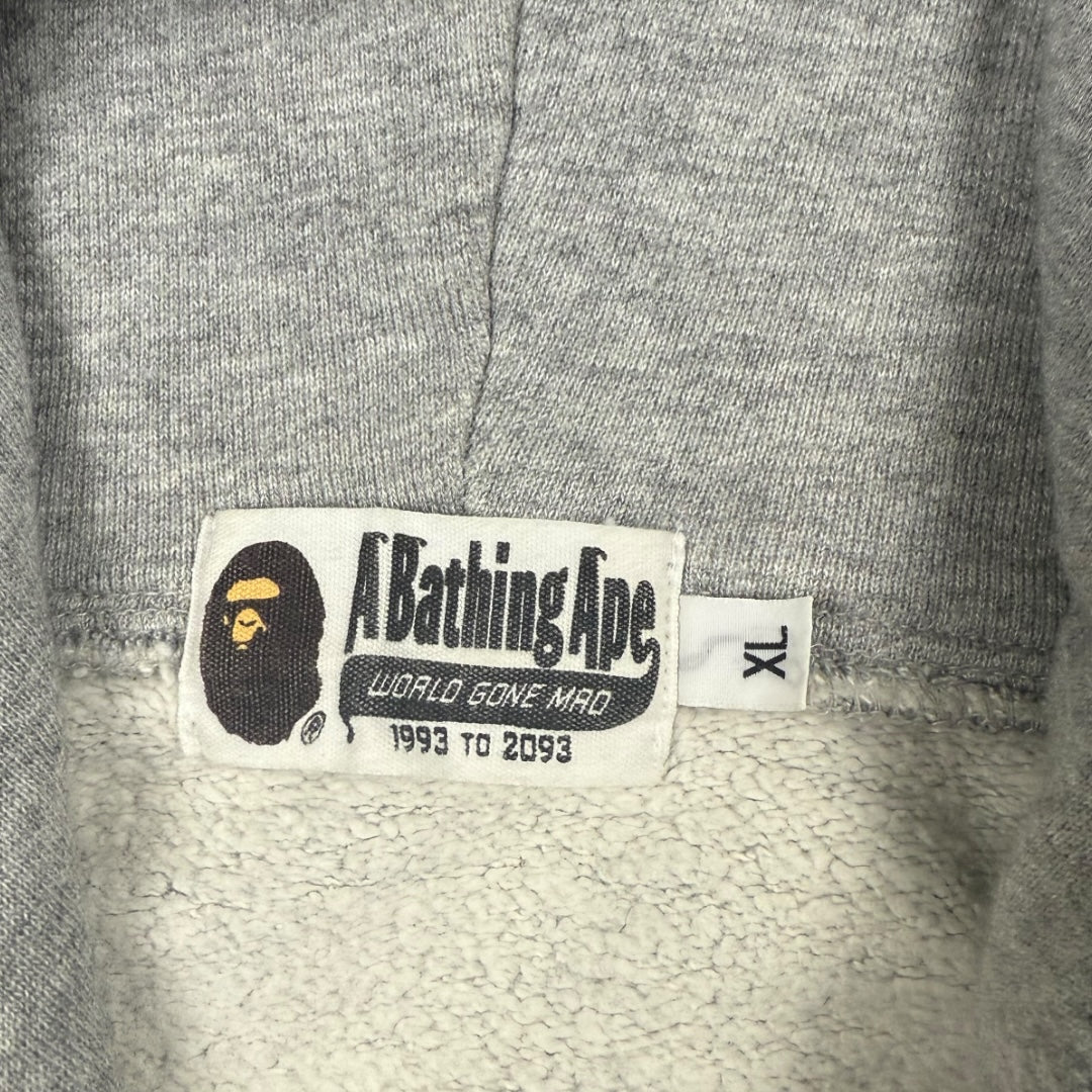Bape zip-up hoodie grey - Large