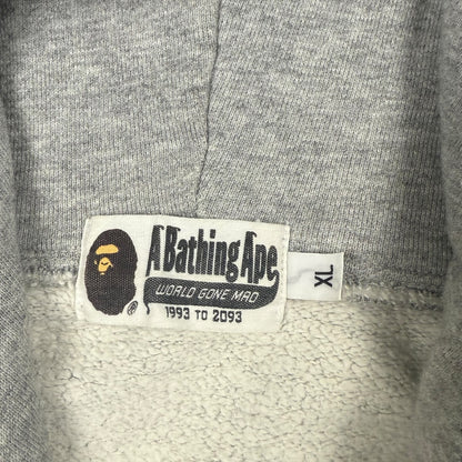Bape zip-up hoodie grey - Large