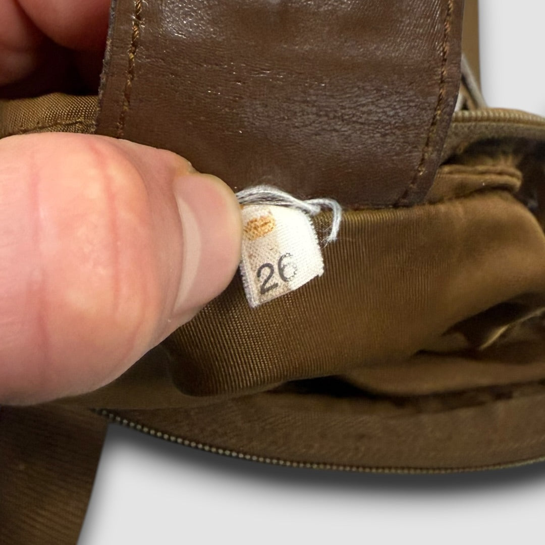 Prada nylon shoulder bag brown