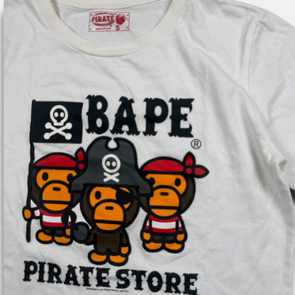 Bape pirates tee white - Small