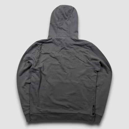 Prada black logo hoodie grey - Large