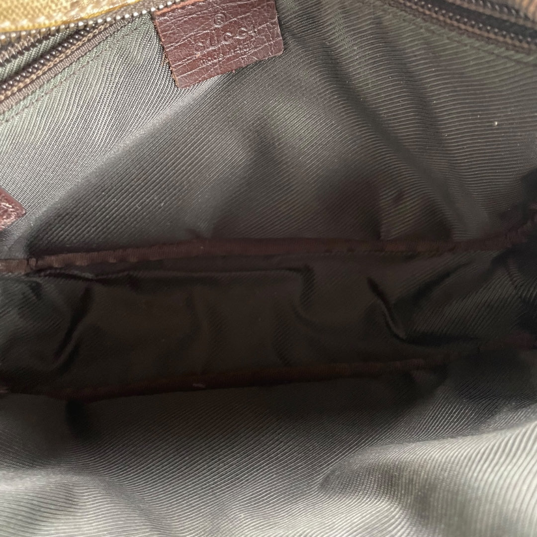 Gucci canvas shoulder bag