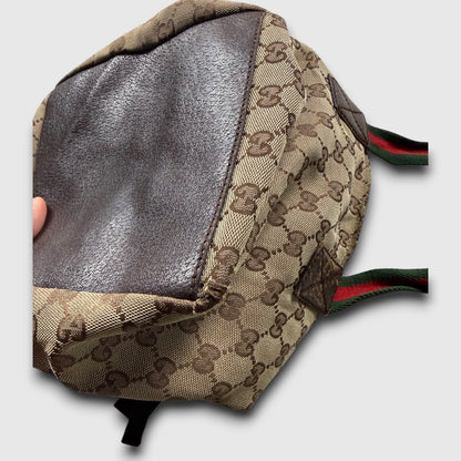 Gucci gg canvas web tote bag