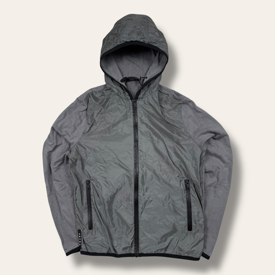 Prada zip-up vest grey - Small