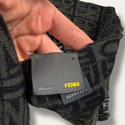 Fendi scarf grey/black