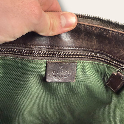 Gucci canvas shoulder bag