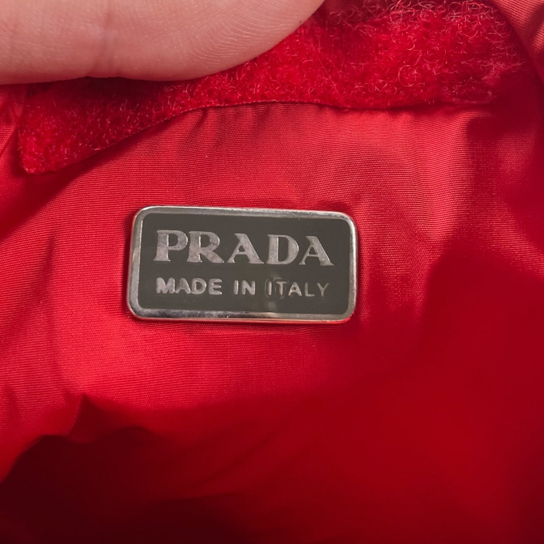 Prada sport 99’ shoulder bag red