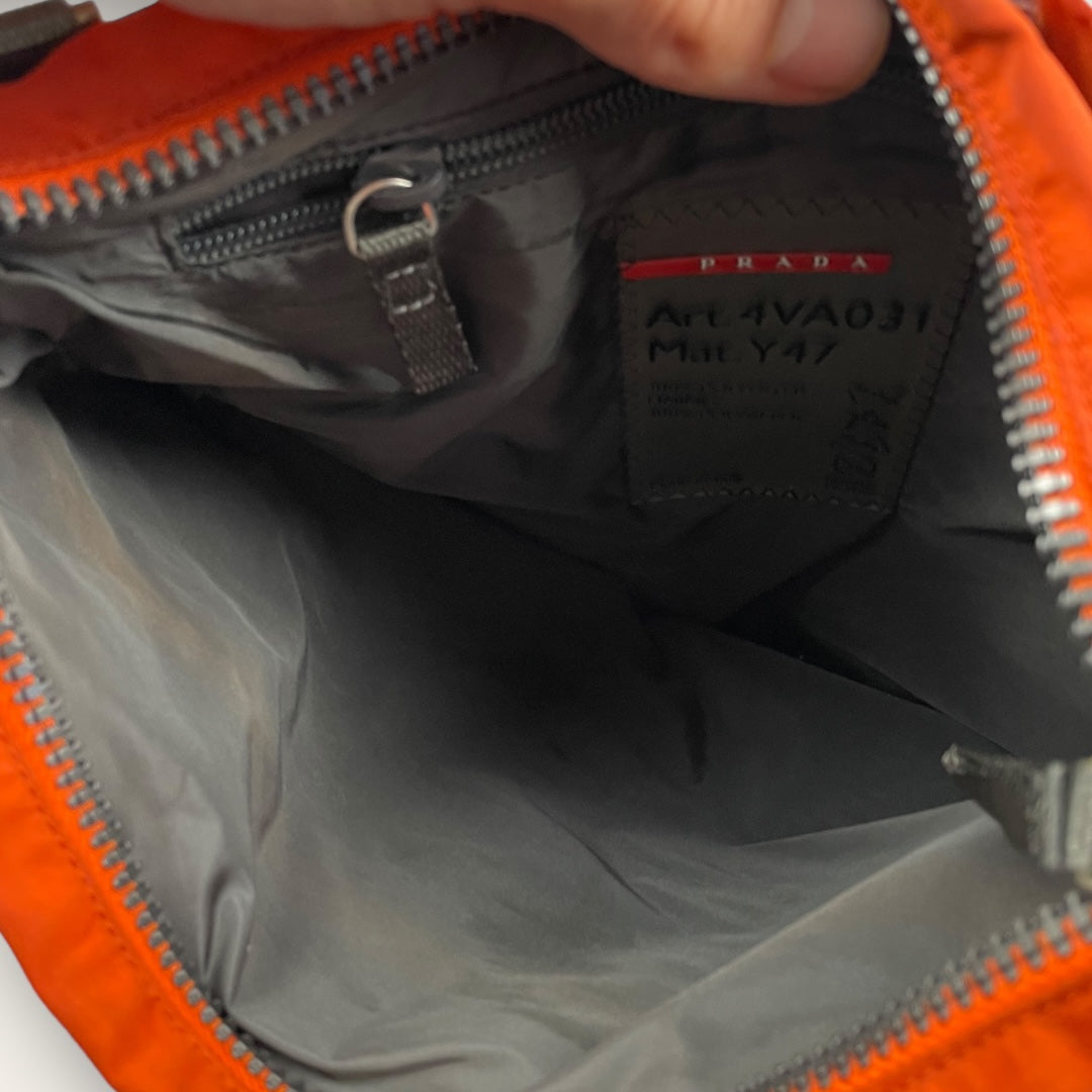 Prada sport shoulder bag orange