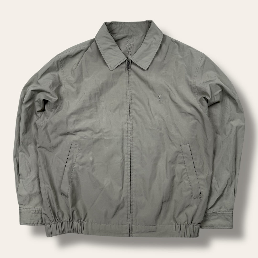 Yves saint laurent harrington jacket beige - small