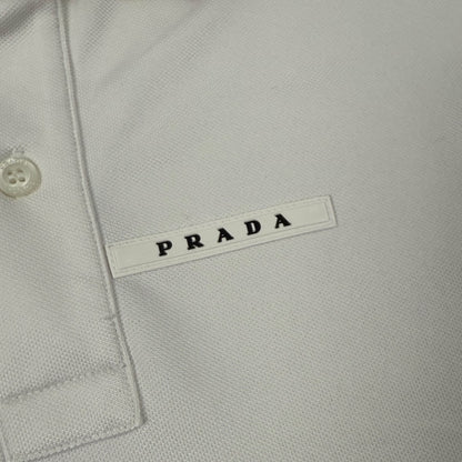 Prada polo shirt white - Large
