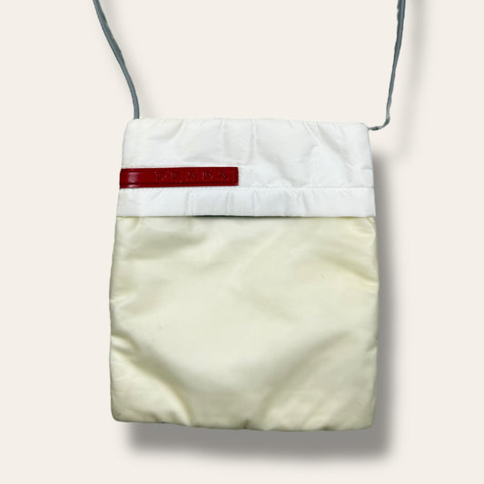 Prada sport shoulder bag crême