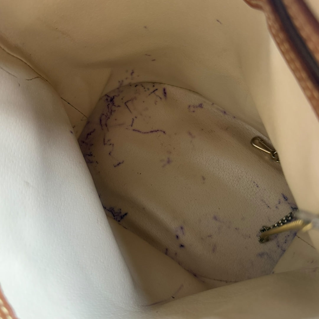 Louis vuitton bucket bag brown