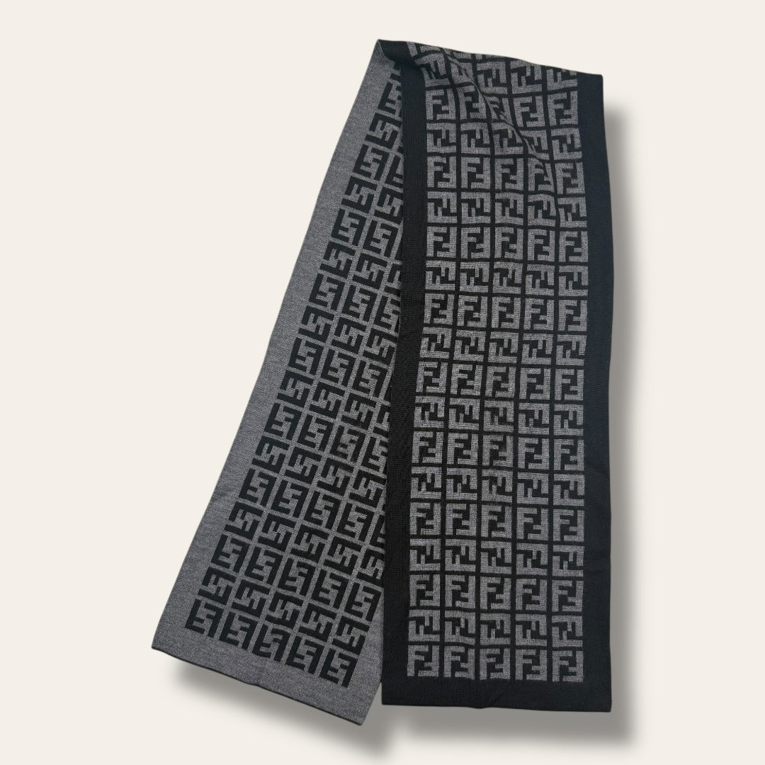 Fendi scarf black/grey
