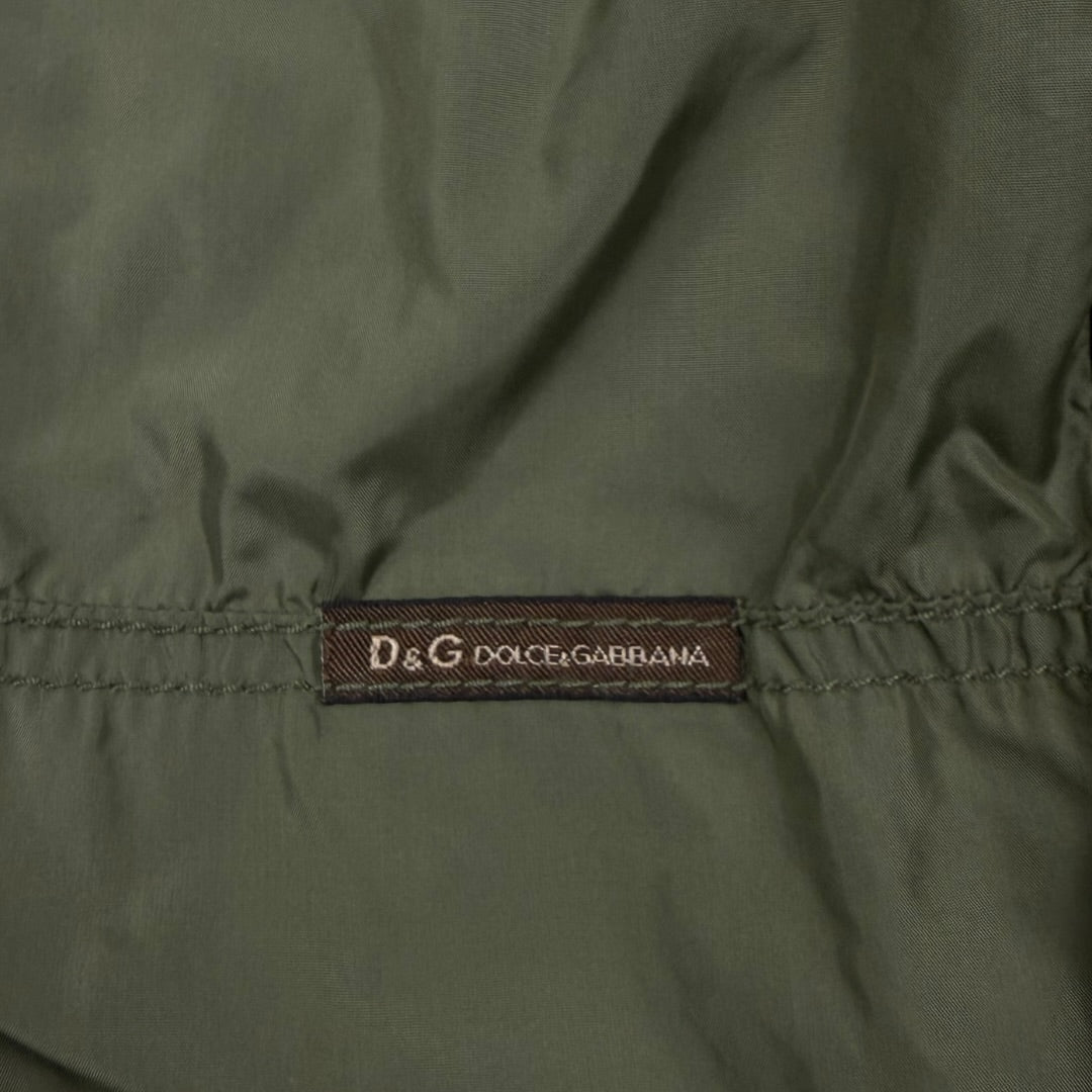 Dolce & Gabbana lined windbreaker dark green - Medium