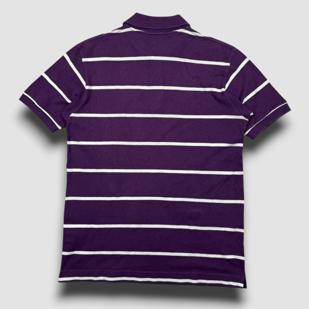 Bape striped polo purple/white - Medium