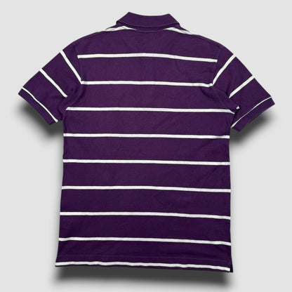 Bape striped polo purple/white - Medium
