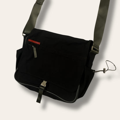 Prada sport messenger bag black
