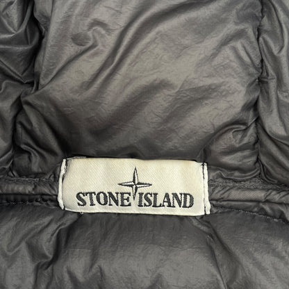 Stone island garment dyed micro yarn down jacket black/grey - Medium