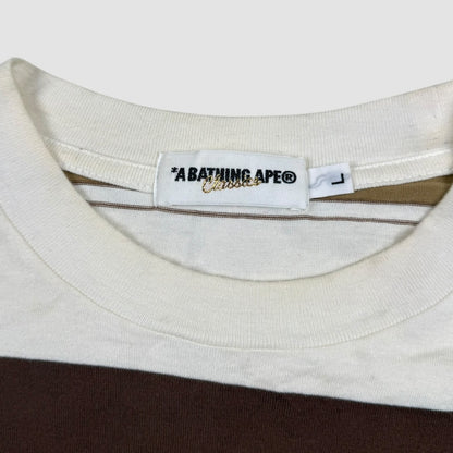Bape brown striped longsleeve - Large