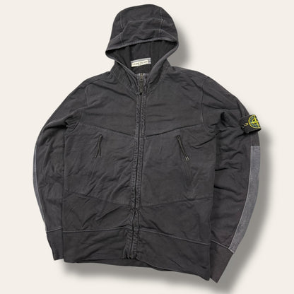 Stone island zip-up vest black/grey - Medium