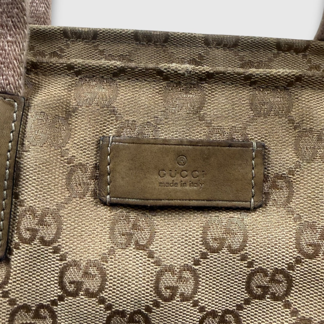 Gucci GG Canvas Web/Sherry Line Tote bag