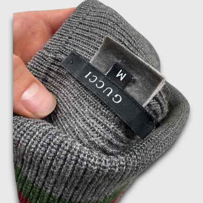Gucci web stripes hat grey