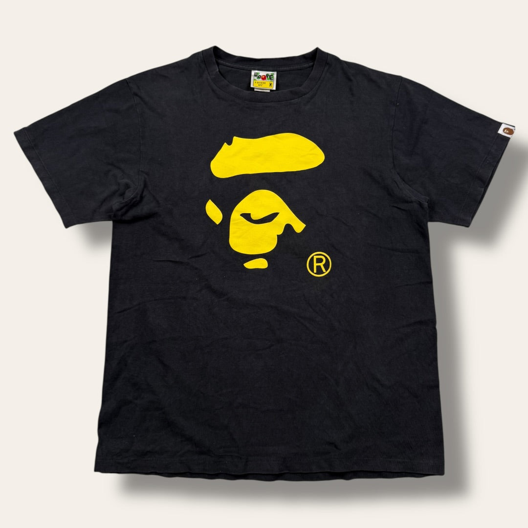 Bape ape tee yellow/black - Medium
