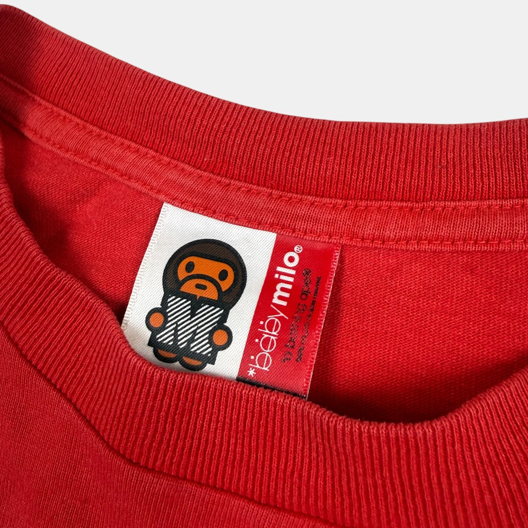 Bape baby milo tee red - medium