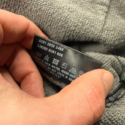 Prada black logo hoodie grey - Large