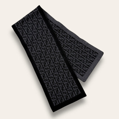 Fendi scarf black/grey