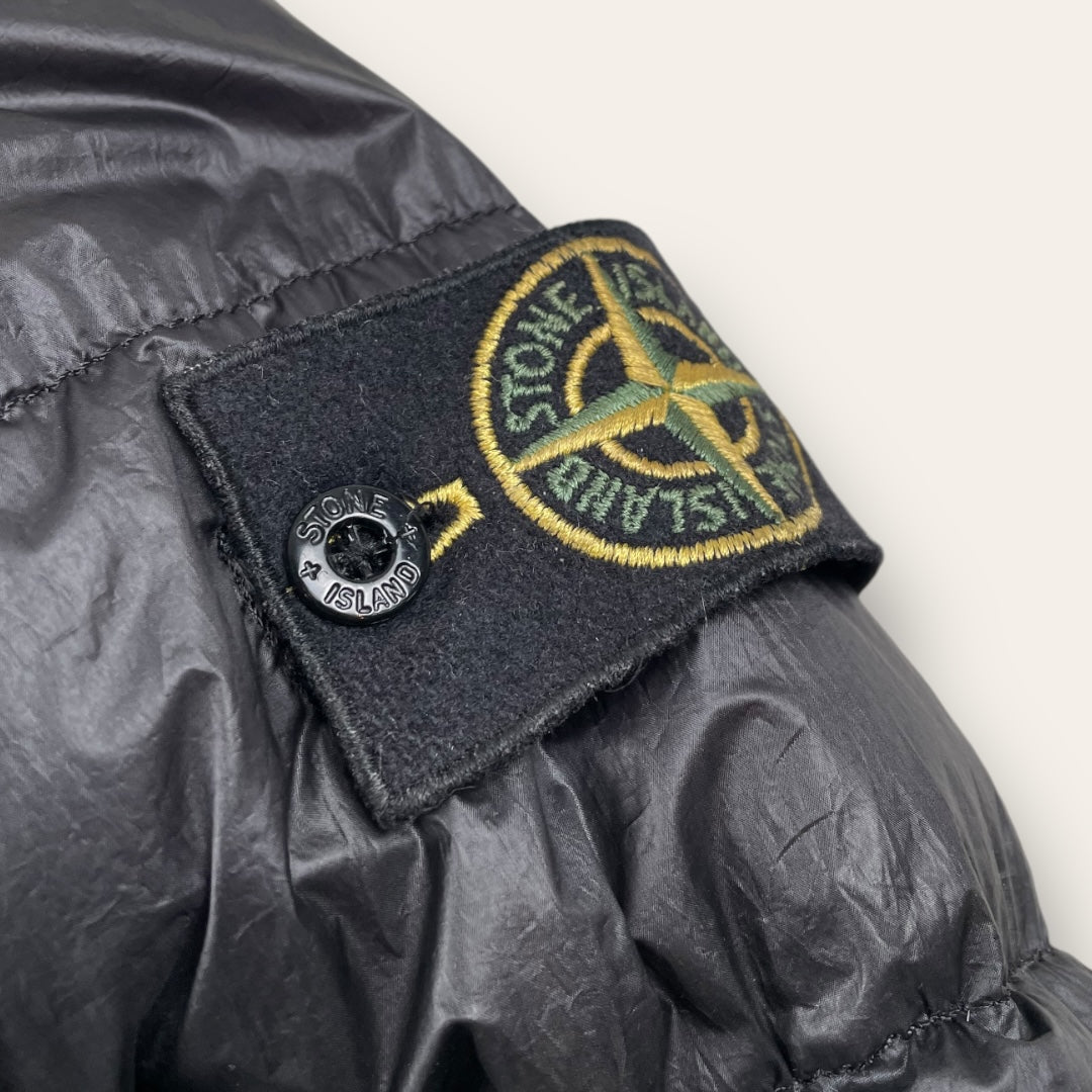 Stone Island garment dyed down jacket black - Medium