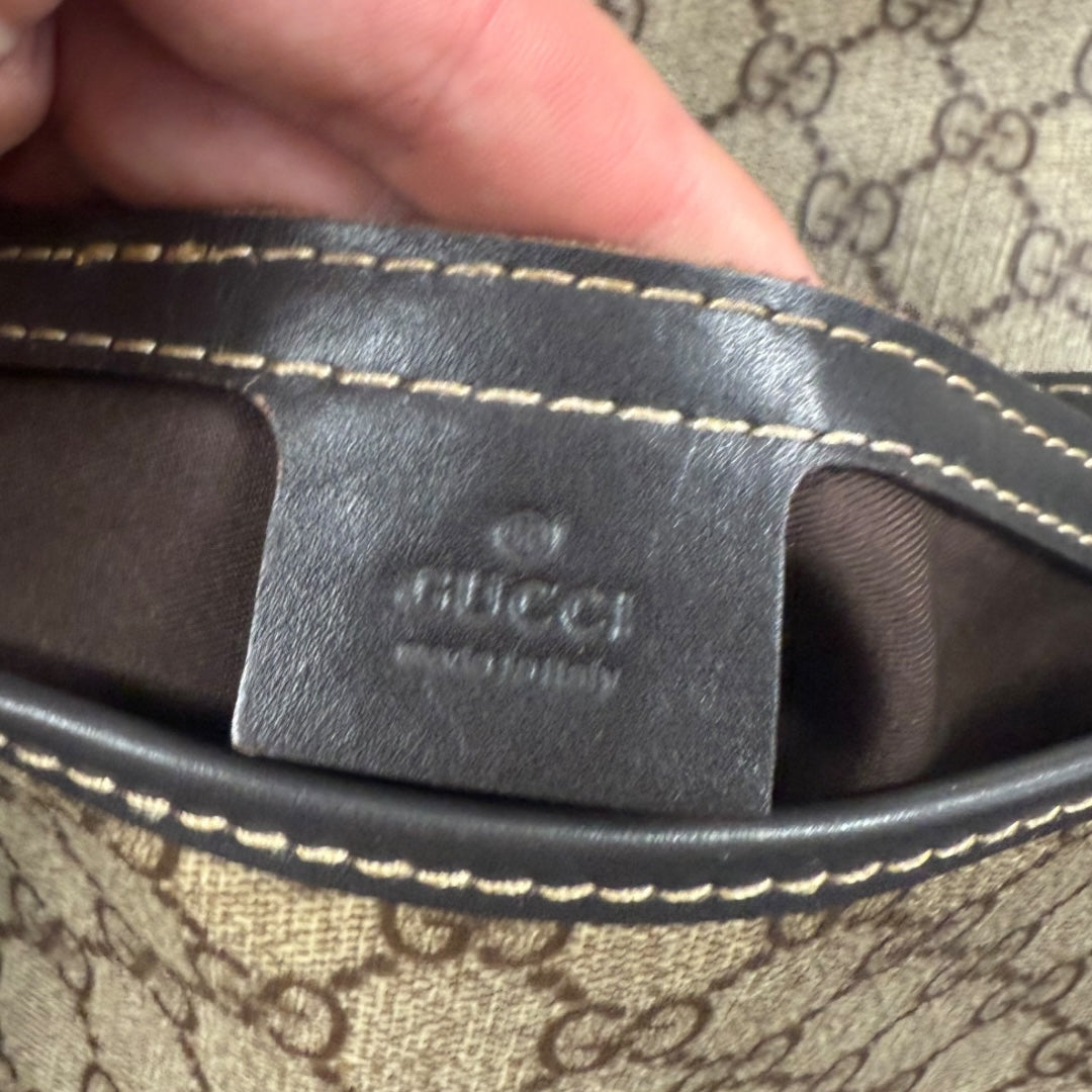 Gucci canvas shoulder bag
