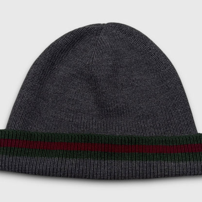 Gucci web stripes hat grey