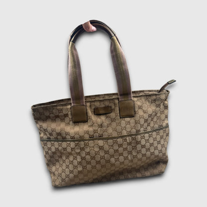 Gucci GG Canvas Web/Sherry Line Tote bag