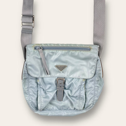 Prada shoulder bag light blue