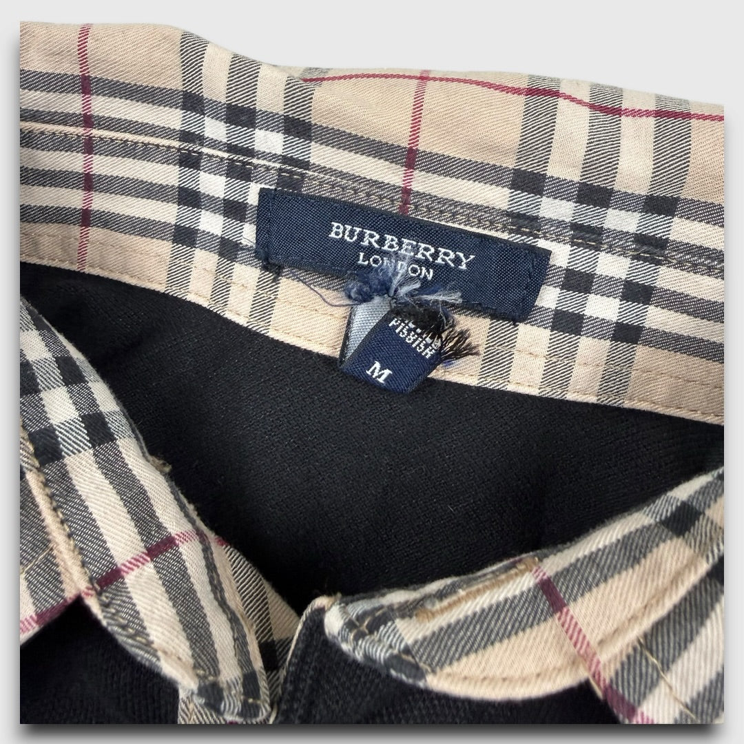 Burberry poloshirt black - Medium