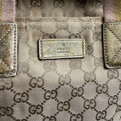 Gucci vintage GG Canvas Web/Sherry Line Tote