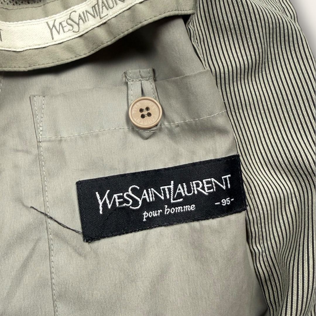 Yves saint laurent harrington jacket beige - small