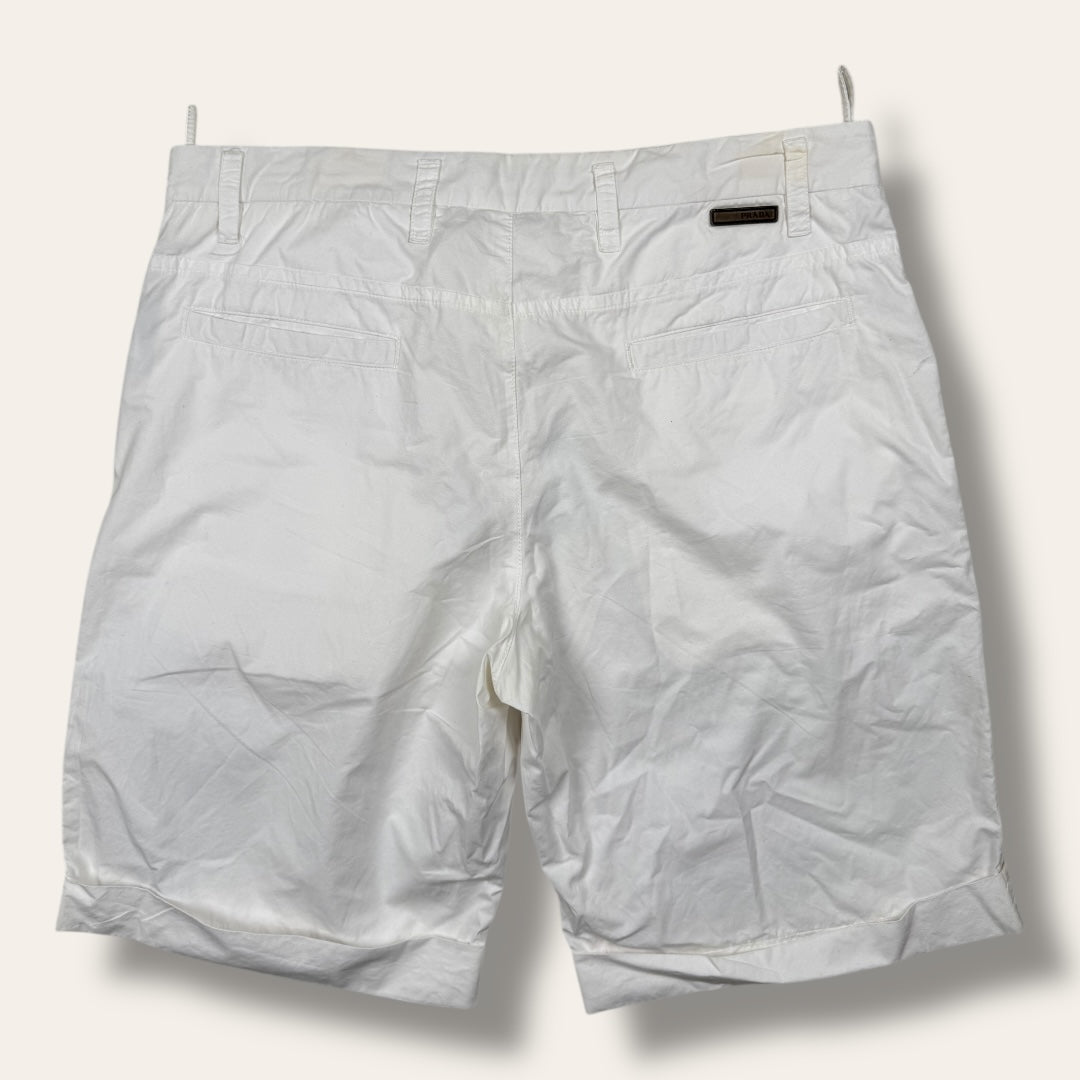 Prada brown tab shorts - medium