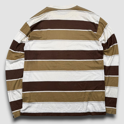 Bape brown striped longsleeve - Large