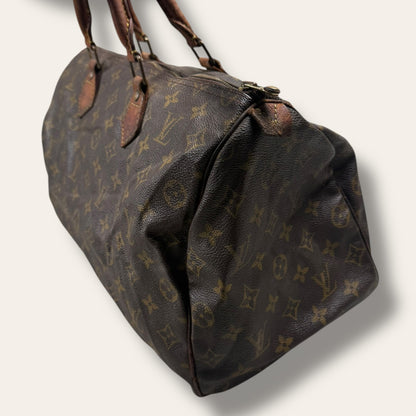 Louis vuitton speedy 30 monogram canvas bag brown
