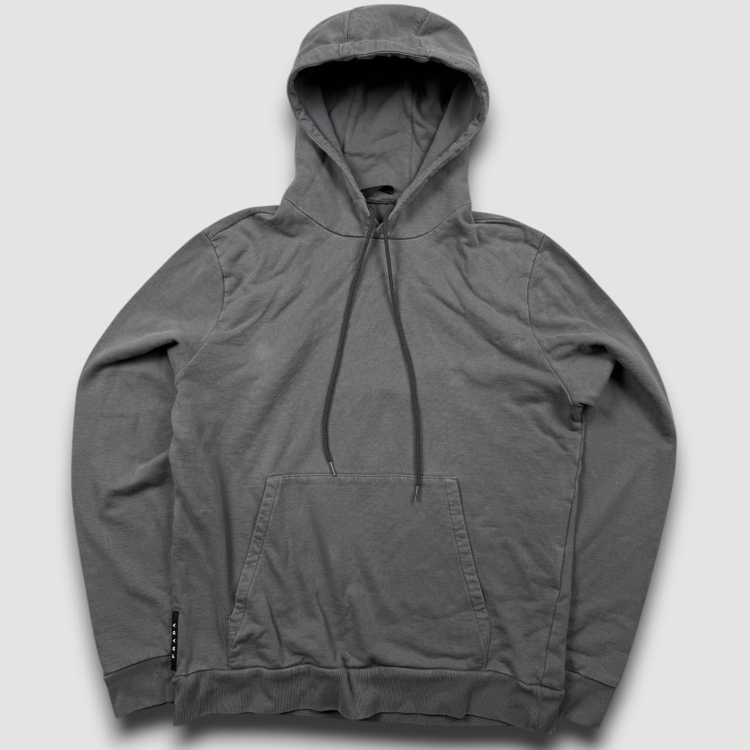 Prada black logo hoodie grey - Large
