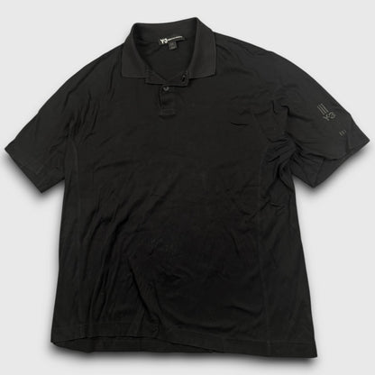 Y-3 adidas poloshirt black - large