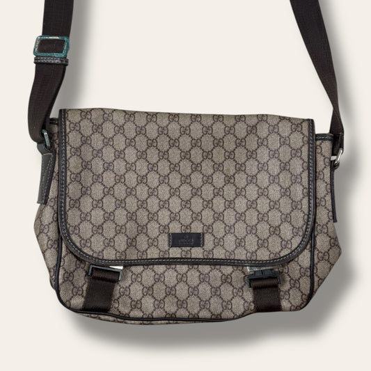 Gucci canvas shoulder bag
