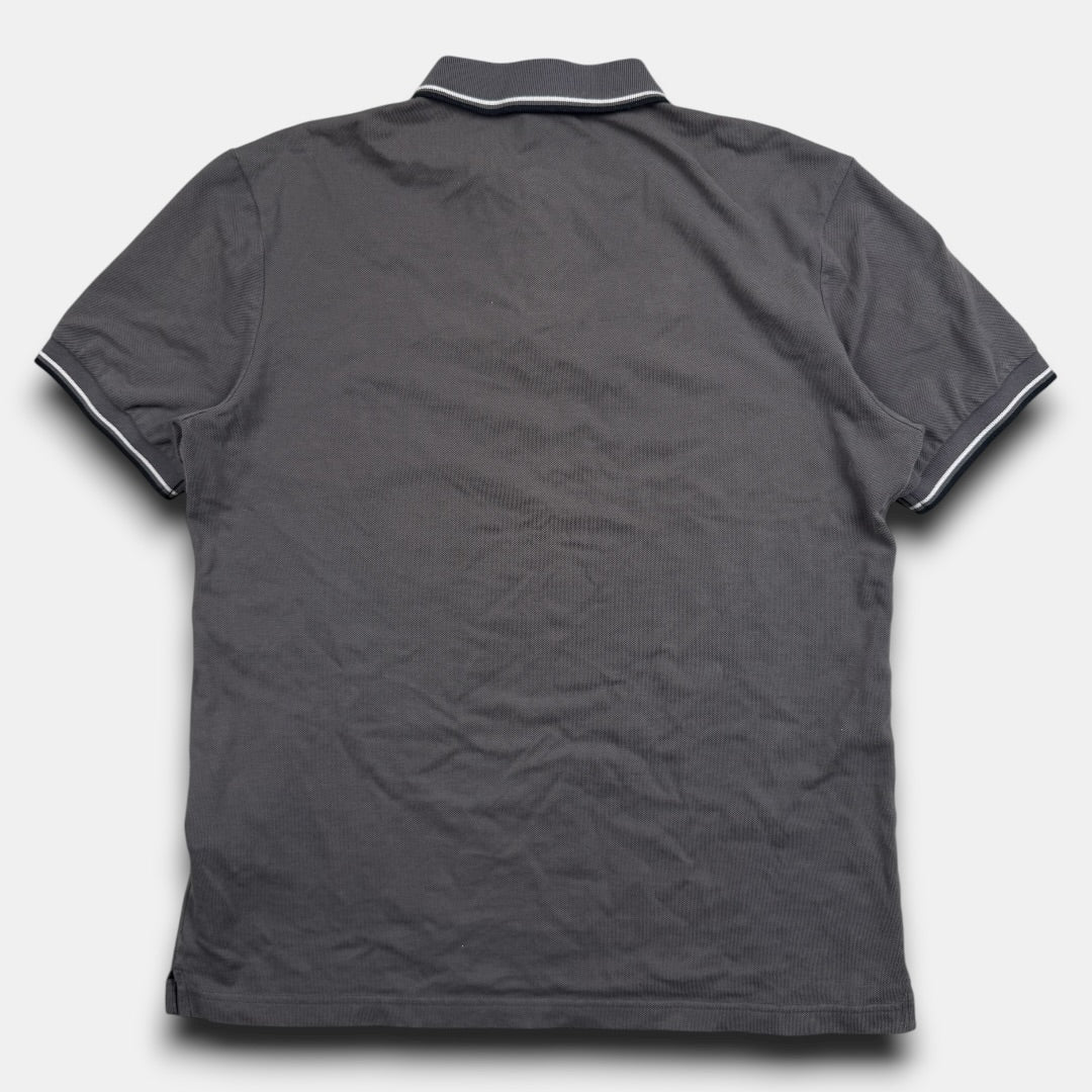 Prada red tab logo polo grey - Large