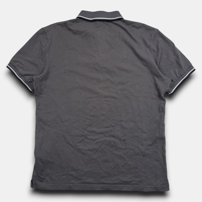 Prada red tab logo polo grey - Large