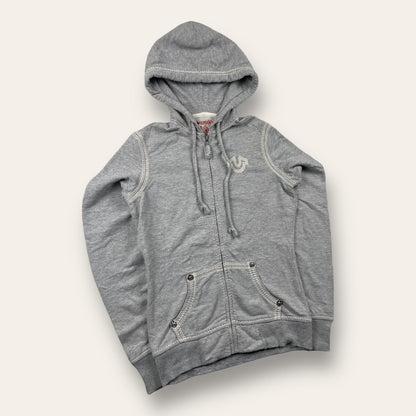 True religion zip-up hoodie grey - Extra small