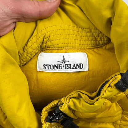 Stone Island garment Dyed Crinkle reps NY down Gilet yellow - extra large