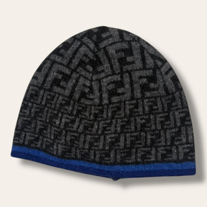 Fendi hat black/grey/blue -small