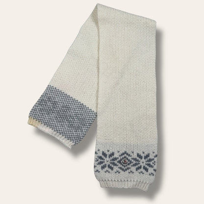 Moncler scarf white/grey